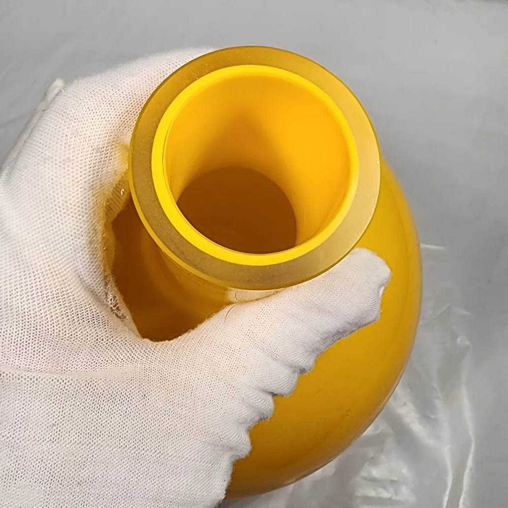 Modern Yellow Globe Ceramic Vase